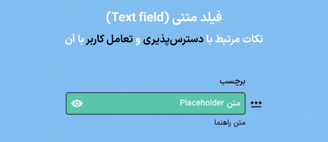 Text field: Accessibility and User Interaction by Hussein Shirvani
